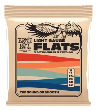 Encordado Ernie Ball P02580 Light Stainless Flatwound 11-50