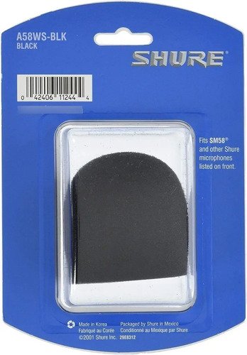 Shure A58ws Paraviento Para Microfono Negro
