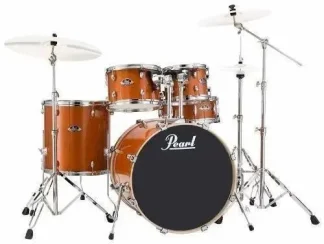 Batería Pearl Export Laquer Fusion 5 Cuerpos Fp249 Cuo Color Honey Amber