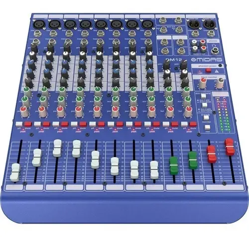 Mixer Consola Analógico 12 Canales Midas Dm12 8 Preamp Cuo