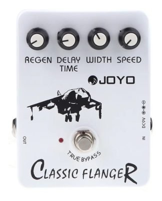 Pedal Joyo Classic Flanger Jf-07 Para Guitarra Eléctrica Analógico 9v Blanco