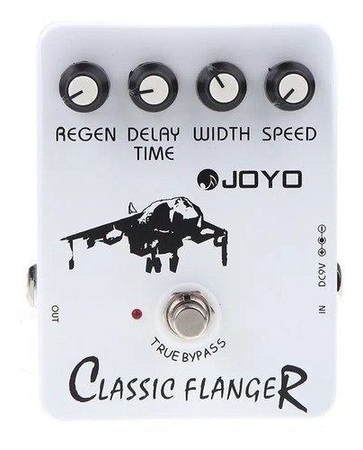 Pedal Joyo Classic Flanger Jf-07 Para Guitarra Eléctrica Analógico 9v Blanco