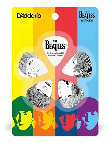 Daddario Pack Puas The Beatles 10 Unidades