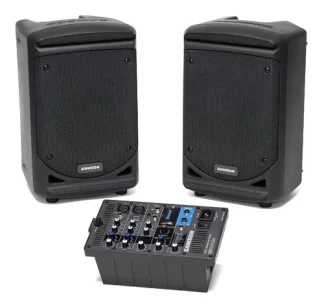 Sistema De Sonido Portable Bluetooth Samson Xp300b Color Negro