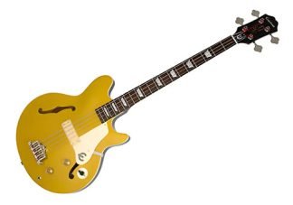Bajo Eléctrico De Caja EpiPhone Jack Casady Acabado Del Cuerpo Laqueado Cantidad De Cuerdas 4 Color Metallic Gold (mg) Orientación De La Mano Diestro