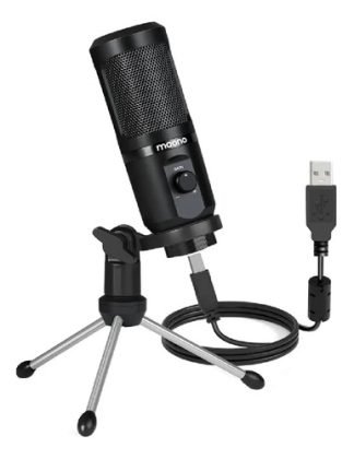 Micrófono Maono Au-pm461tr Condensador Cardioide Color Negro
