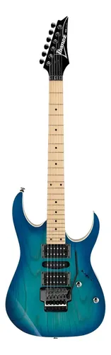 Ibanez Rg470amh Guitarra Electrica Hsh Maple Con Floyd Diestro Azul