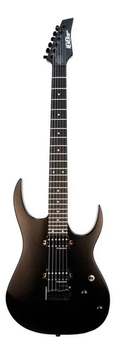 Guitarra Eléctrica Newen Newen Rock Rock De Roble Blanco Black Poliuretano Satinado Diestro