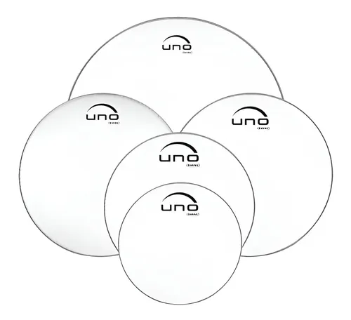 Set Parches Uno By Evans Upg2cls22 Doble Capa Bateria 12 13 16 22 + 14