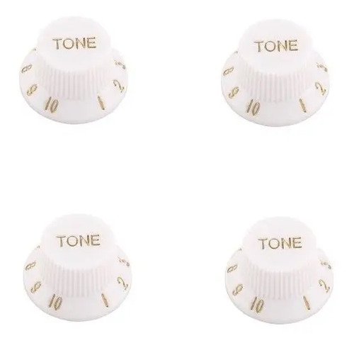 Redtone Kb05 Pack 4 Perilla Tono Blanca Guitarra Pack X 4