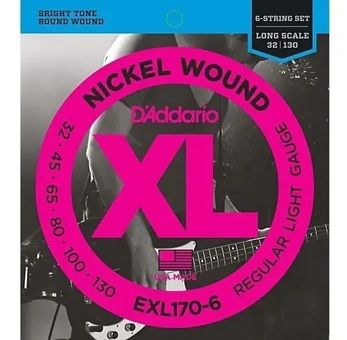 Daddario Exl170 Encordado Para Bajo 6 Cuerdas