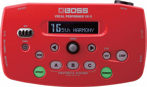 Boss Ve5 Pedal De Efectos Voz Con Armonizador