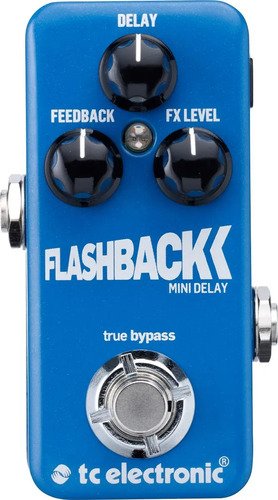 Pedal Delay Digital Tc Electronic Flashback Mini Para Guitarra Eléctrica Azul