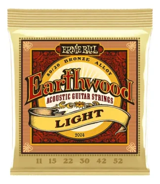 Encordado Guitarra Acústica Ernie Ball 2004 Light 11/52 Bronce