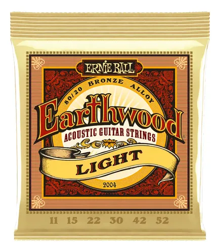 Encordado Guitarra Acústica Ernie Ball 2004 Light 11/52 Bronce