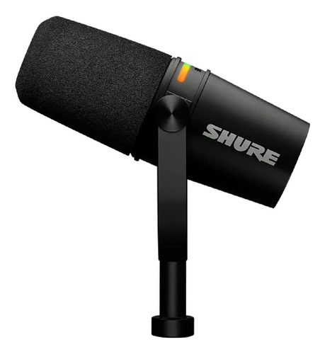 Micrófono Para Podcast Shure Mv7+ Color Negro Usb Xlr