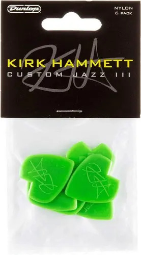 Puas Jim Dunlop 47pkh Jazz Iii K Hammett Pack X6 Verde Mediano Mint