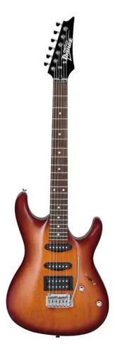 Guitarra Eléctrica Ibanez Sa Gio Gsa60 Superstrat De Okoume 2019 Brown Sunburst Con Diapasón De Amaranto Diestro