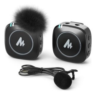 Micrófono Inalámbrico Lavalier Maono Wm820 Celular Y Cámara Color Negro