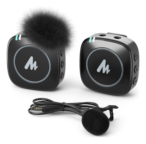 Micrófono Inalámbrico Lavalier Maono Wm820 Celular Y Cámara Color Negro