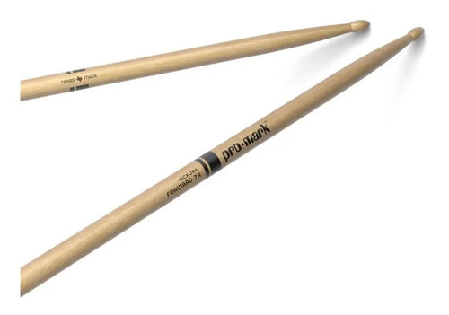 Palillos Promark Tx7aw 7a Punta Madera Hickory Color Madera Natural