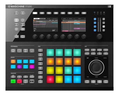 Controlador Native Instruments Maschine Studio Negro Pantallas A Color