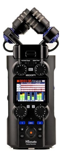 Grabadora Portatil Handy Recorder Zoom H5studio Negro