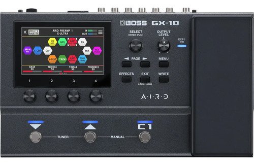 Procesador De Efectos Boss Gx-10 Para Guitarra Y Bajo Negro
