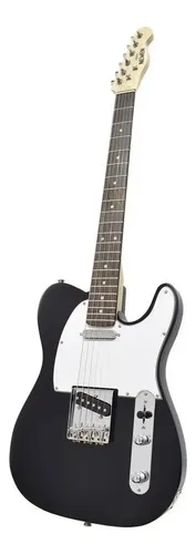 Guitarra Eléctrica Newen Tl Newen De Lenga Negra Laca Poliuretánica Con Diapasón De Palo De Rosa Diestro Negro