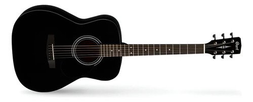 Cort Af510 Guitarra Acustica Negra Media Caja Completa