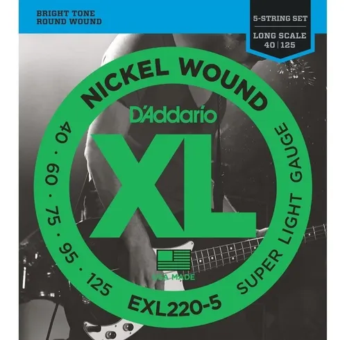 Encordado Daddario Exl220-5 Para Bajo De 5 Cuerdas 040