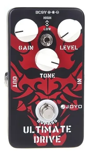 Pedal Overdrive Joyo Ultimate Drive Jf-02 Vintage Guitarra Eléctrica Negro