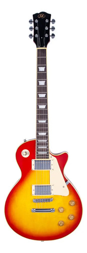 Guitarra Eléctrica Sx Ef3 Series Ef3 Les Paul De Arce/caoba 2000 Cherry Sunburst Brillante Con Diapasón De Palo De Rosa Diestro