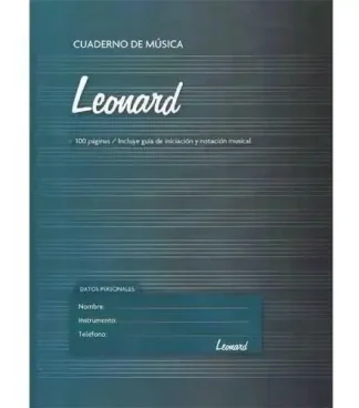 Leonard Lnd50 Cuaderno Pentagramado 50 Hojas Espiralado