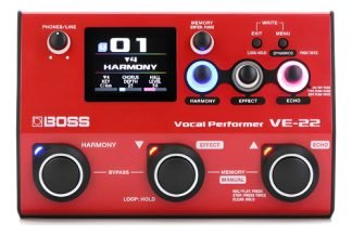 Boss Ve22 Vocal Performer Pedalera Multi Efectos Para Voces