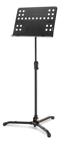 Atril Perforado Para Partitura Hércules Bs311b Color Negro