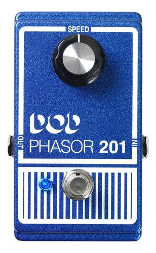 Dod Phasor 201 Pedal Phaser Analógico Para Guitarra Eléctrica 9v Azul