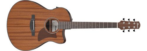 Ibanez Aam54ce Guitarra Electro Acustica Tapa Solida Sapele Color Open Pore Natural Material Del Diapasón Purpleheart Orientación De La Mano Diestro