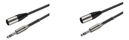 Roxtone Cable Xlr Macho A Plug Balanceado 1 Metro Par