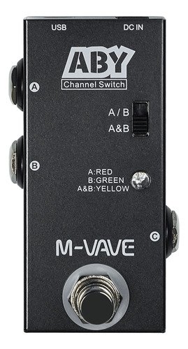 Pedal Selector M-vave Aby Analógico Conmutador A/b Guitarra Efectos