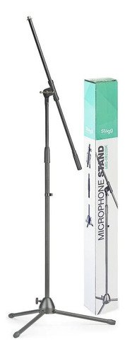 Soporte Para Microfono Stagg Mis-0822 Jirafa Color Negro