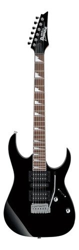 Guitarra Eléctrica Ibanez Rg Gio De Álamo Black Night Con Diapasón De Amaranto Diestro