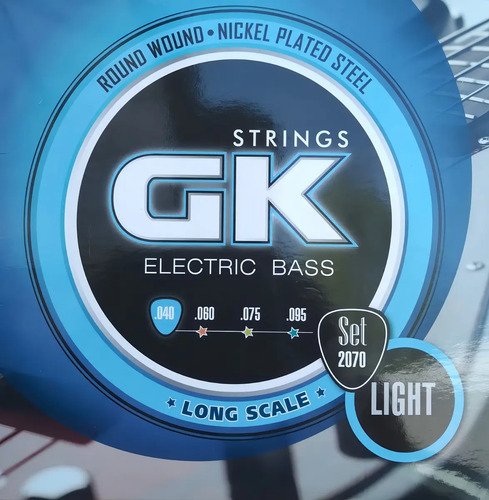 Encordado Bajo 4 Cuerdas 040-95 Gk 2070 Escala Larga Light