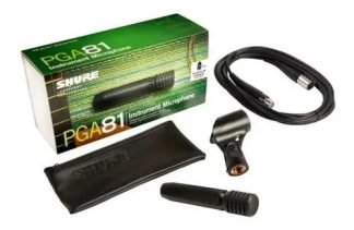 Micrófono De Condensador Shure Pga81 Con Patrón De Captación Color Negro