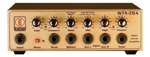 Cabezal Amplificador Bajo Eden Wtx264 Transistor 300w Dorado
