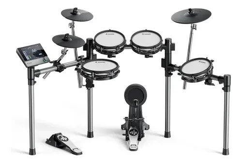 Bateria Electronica 5 Cuerpos Mesh Donner Beat Ec6983 Negro