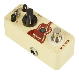 Pedal Mooer Woodverb Reverb Analógico Guitarra Acústica Marrón Claro
