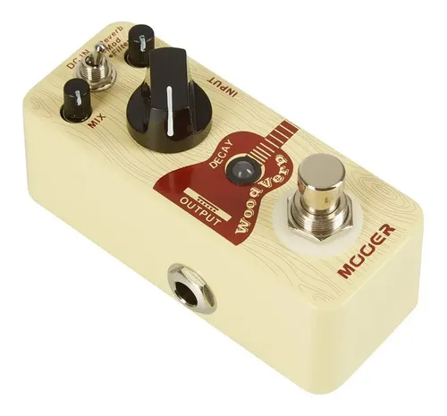 Pedal Mooer Woodverb Reverb Analógico Guitarra Acústica Marrón Claro