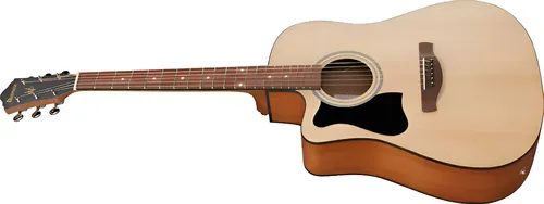 Guitarra Ibanez Electroacústica V40lce-opn P/zurdo Natural Zurdo Ébano