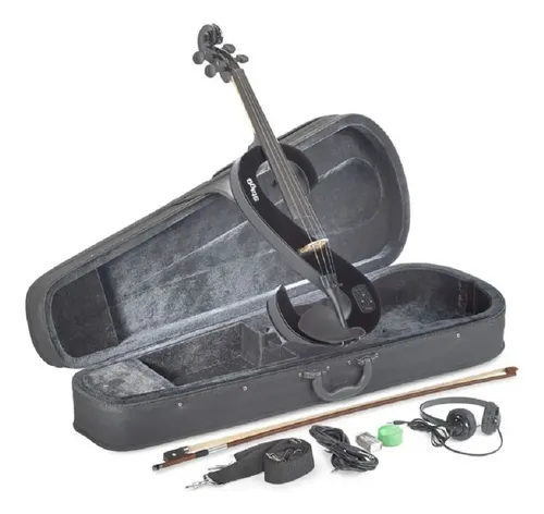 Stagg Eva44 Viola Electrica Con Estuche Auriculares Arco